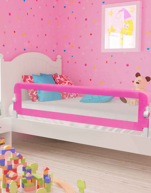 Încărcați imaginea în vizualizatorul Galerie, Balustradă de siguranță pentru pat de copil, roz, 150x42 cm Lando - Lando

