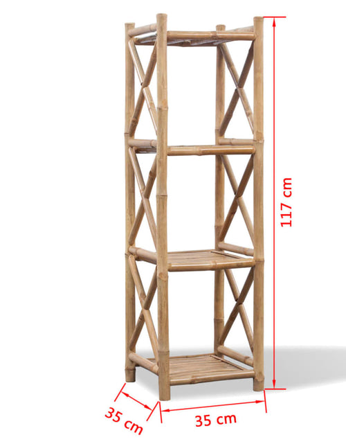 Загрузите изображение в средство просмотра галереи, Raft pătrat cu 4 niveluri din bambus Lando - Lando
