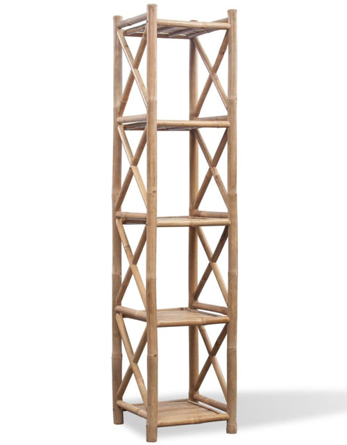 Încărcați imaginea în vizualizatorul Galerie, Raft pătrat cu 5 niveluri, bambus Lando - Lando
