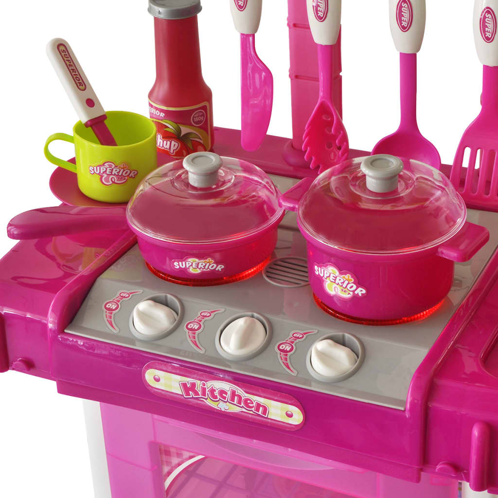 Bucătărie de jucărie pentru copii cu lumini și efecte sonore, Roz Lando - Lando