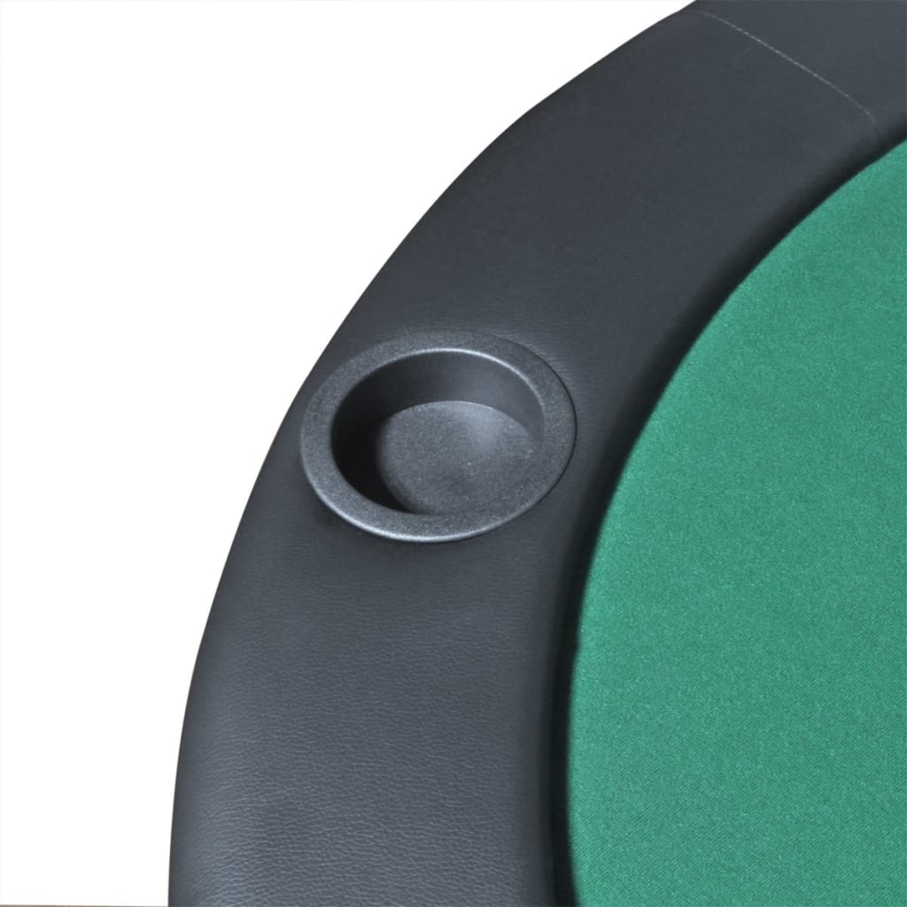Blat de masă de poker pentru 10 jucători, pliabil, verde - Lando