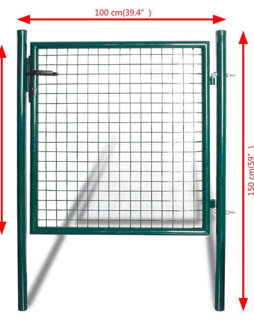 Încărcați imaginea în vizualizatorul Galerie, Poartă gard simplă din oțel acoperit cu pulbere Lando - Lando
