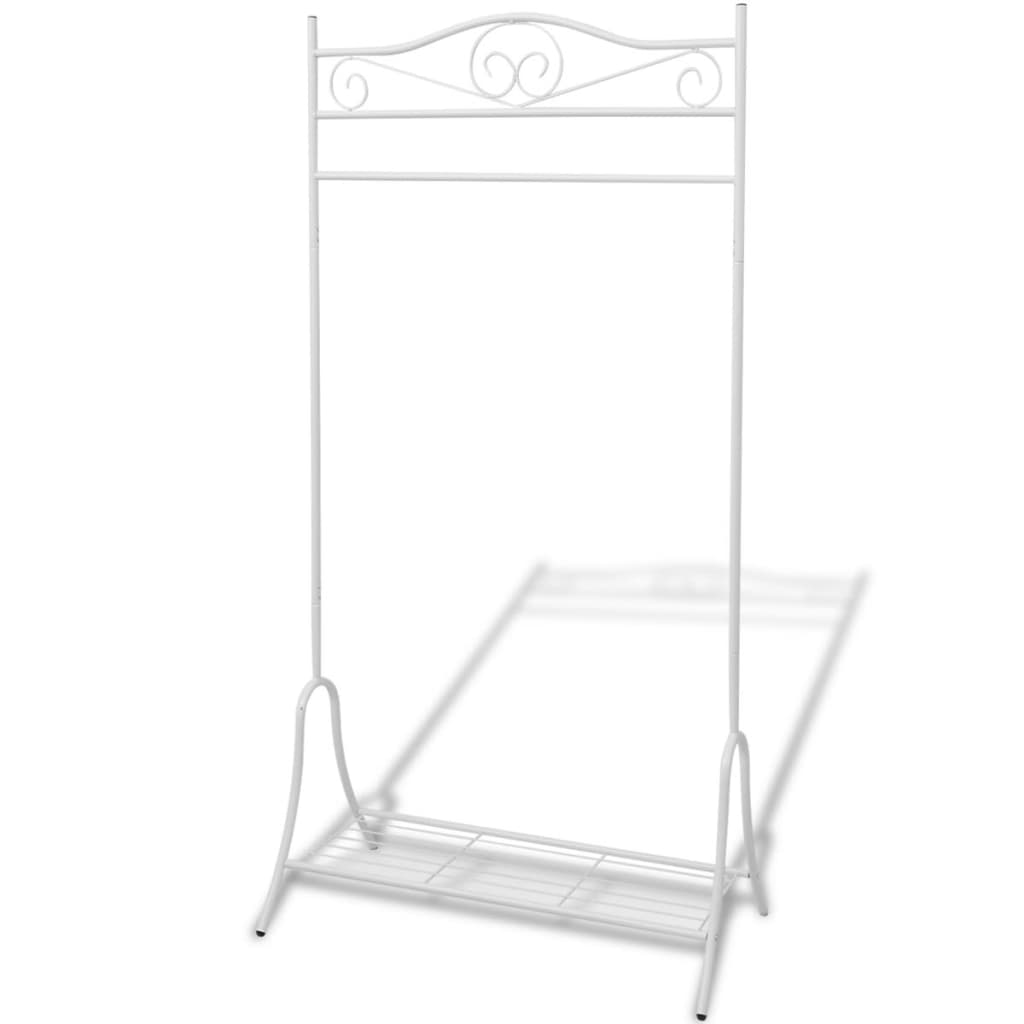 Organizator îmbrăcăminte, oțel, alb - Lando