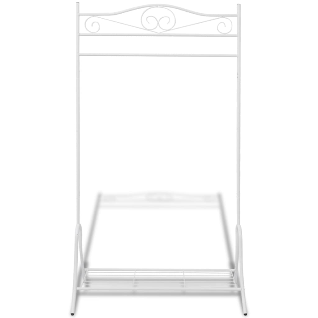 Organizator îmbrăcăminte, oțel, alb - Lando