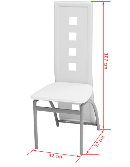 Загрузите изображение в средство просмотра галереи, Set masă cu scaune, 5 piese, alb - Lando
