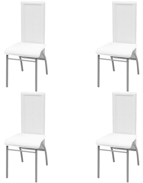 Încărcați imaginea în vizualizatorul Galerie, Set masă cu scaune, 5 piese, Alb - Lando

