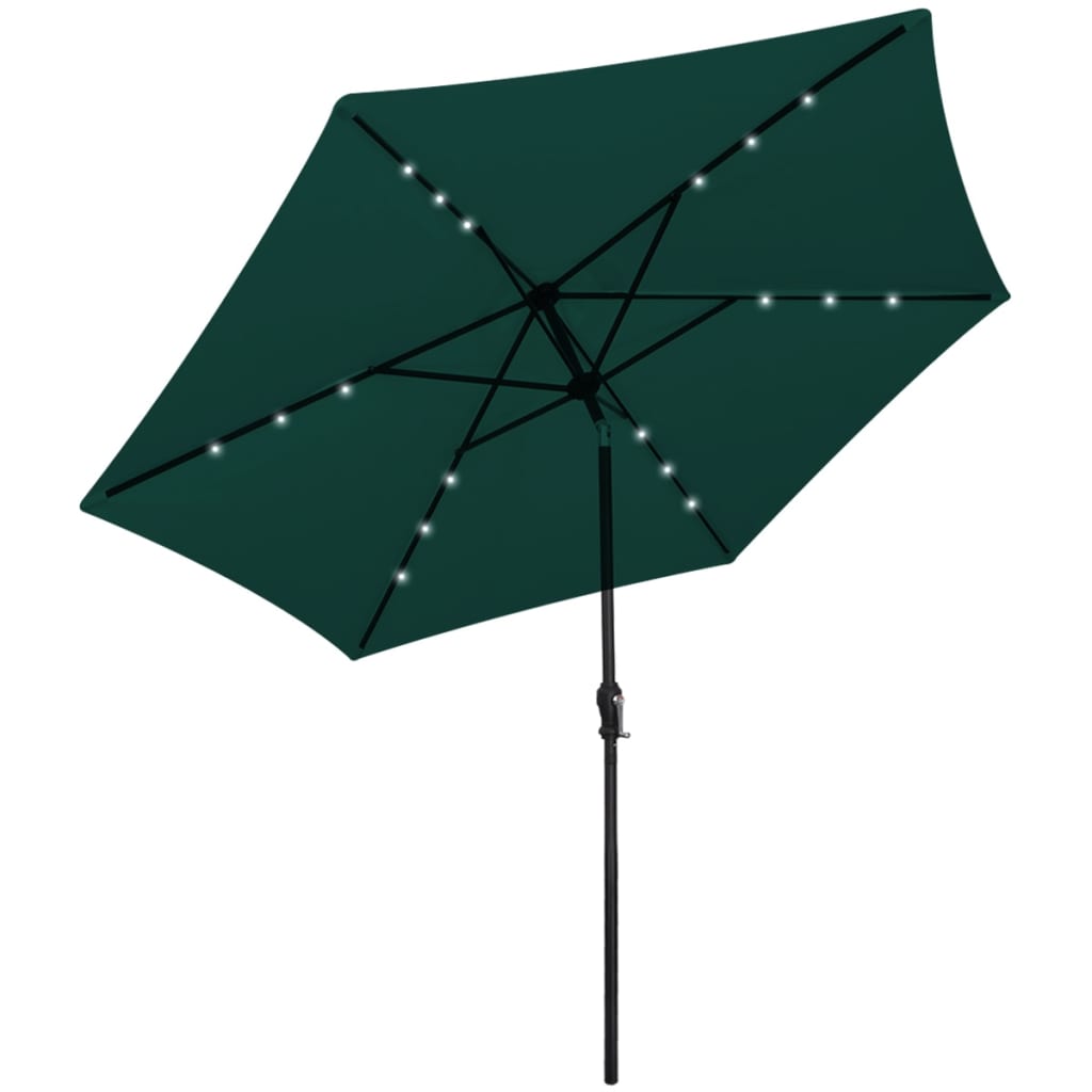 Umbrelă de exterior cu LED-uri 3 m, Verde Lando - Lando