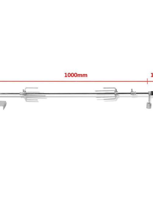 Încărcați imaginea în vizualizatorul Galerie, Rotisor cu motor profesional pentru grătar, oțel, 1000 mm - Lando
