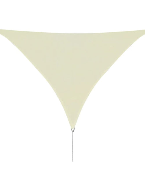 Încărcați imaginea în vizualizatorul Galerie, Pânză parasolar din HDPE triunghiulară 5 x 5 x 5 m, Crem Lando - Lando
