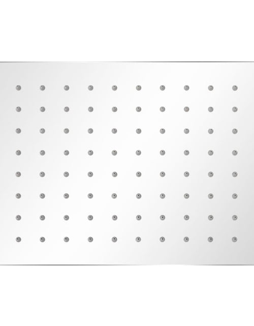 Încărcați imaginea în vizualizatorul Galerie, Cap de duș dreptunghiular tip ploaie, oțel inoxidabil, 20x30 cm - Lando
