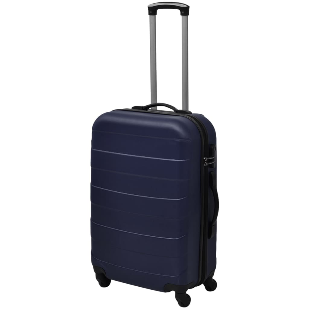 Set valize rigide, albastru, 3 buc., 45,5/55/66 cm Lando - Lando