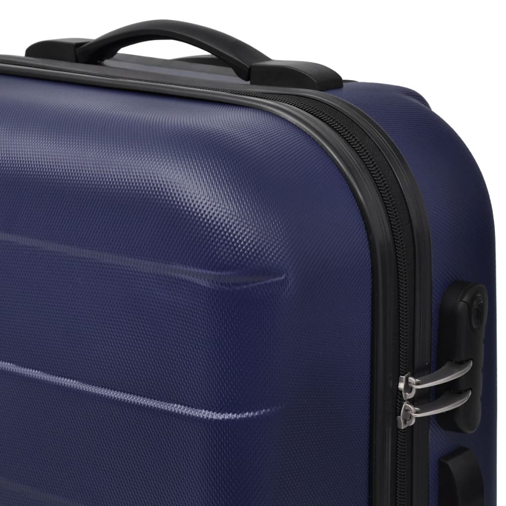 Set valize rigide, albastru, 3 buc., 45,5/55/66 cm Lando - Lando
