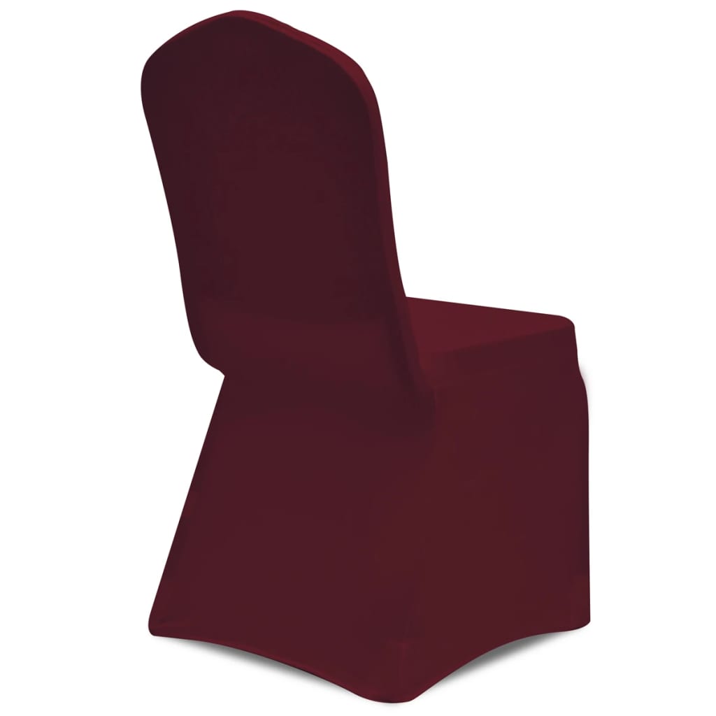 Husă de scaun elastică, 4 buc., roșu bordo Lando - Lando