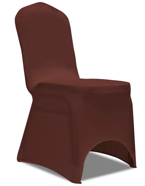 Încărcați imaginea în vizualizatorul Galerie, Husă de scaun elastică, 6 buc., maro Lando - Lando
