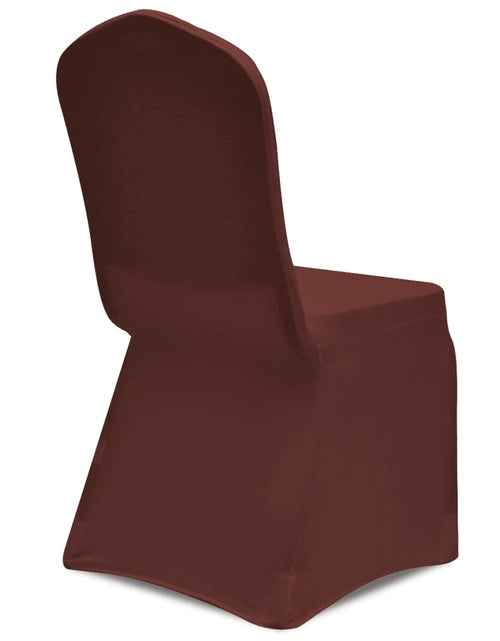 Загрузите изображение в средство просмотра галереи, Husă de scaun elastică, 6 buc., maro Lando - Lando
