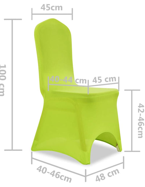 Загрузите изображение в средство просмотра галереи, Husă de scaun elastică, 6 buc., verde Lando - Lando
