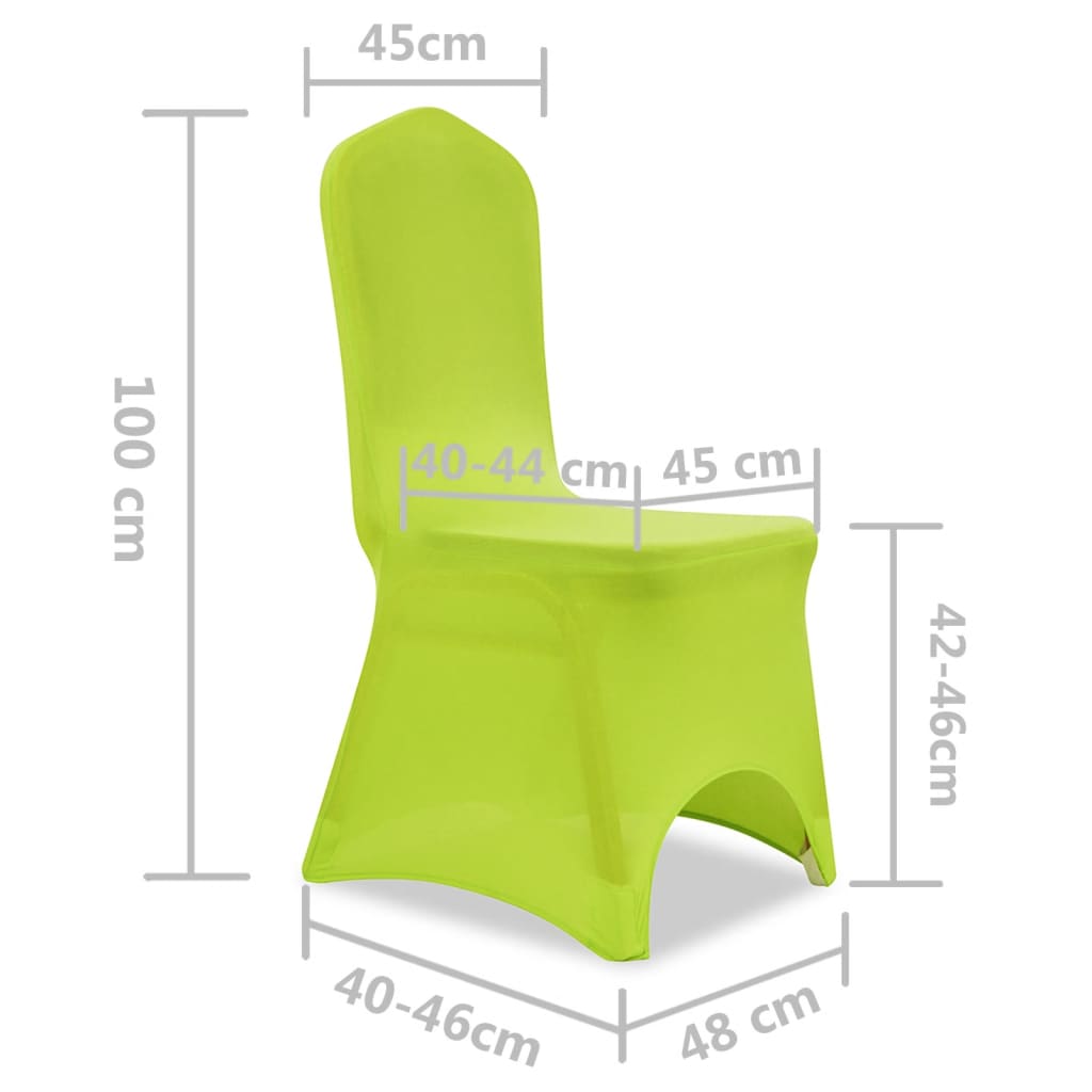 Husă de scaun elastică, 6 buc., verde Lando - Lando