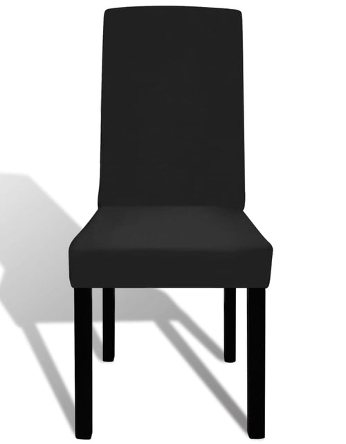 Încărcați imaginea în vizualizatorul Galerie, Huse de scaun elastice drepte, 4 buc., negru Lando - Lando
