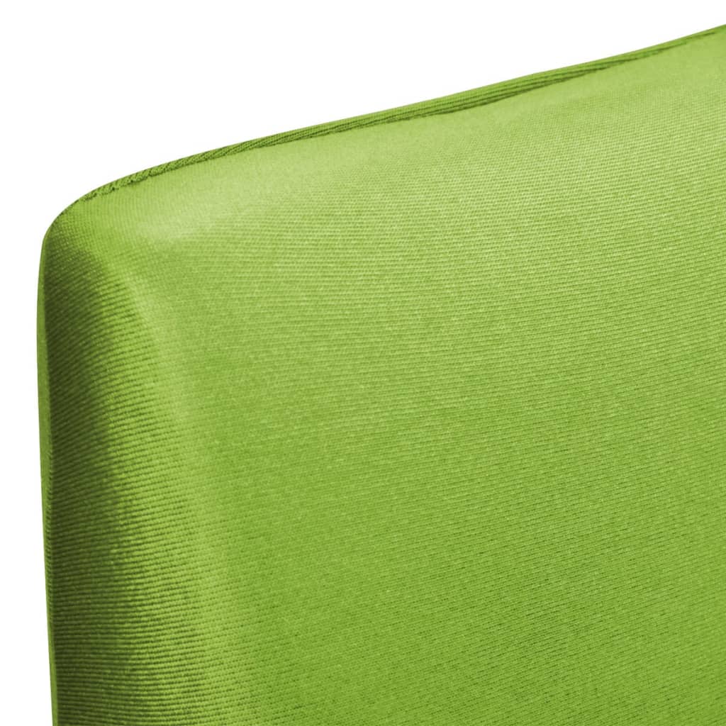 Huse de scaun elastice drepte, 6 buc., verde Lando - Lando