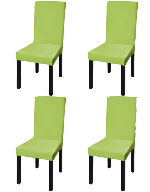 Încărcați imaginea în vizualizatorul Galerie, Huse de scaun elastice drepte, 4 buc., verde Lando - Lando
