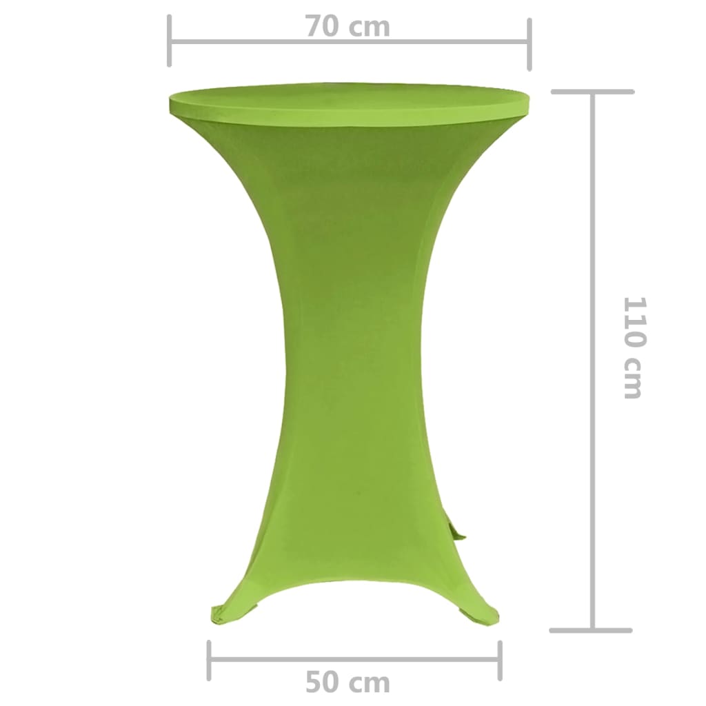 Husă elastică pentru masă, 2 buc., verde, 70 cm - Lando