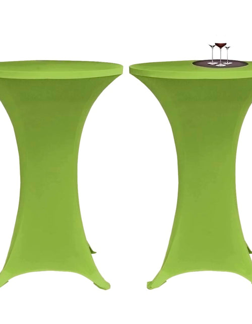Загрузите изображение в средство просмотра галереи, Husă elastică pentru masă, 2 buc., verde, 70 cm - Lando
