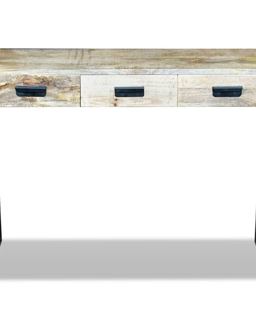 Загрузите изображение в средство просмотра галереи, Masă consolă cu 3 sertare, lemn masiv mango, 110x35x78 cm Lando - Lando
