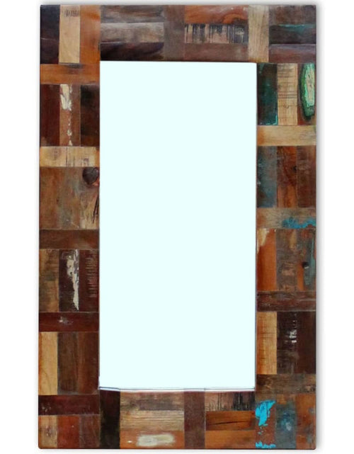 Загрузите изображение в средство просмотра галереи, Oglindă, 80x50 cm, lemn masiv reciclat Lando - Lando
