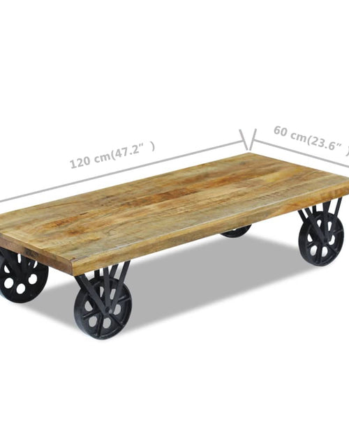 Загрузите изображение в средство просмотра галереи, Măsuță de cafea din lemn de mango, 120x60x30 cm Lando - Lando
