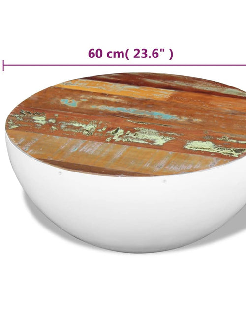 Загрузите изображение в средство просмотра галереи, Măsuță de cafea în formă de bol 60x60x30 cm lemn masiv reciclat Lando - Lando
