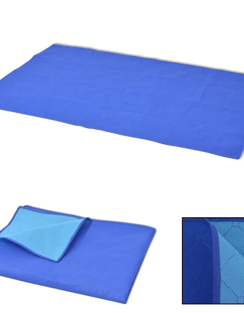 Încărcați imaginea în vizualizatorul Galerie, Pătură pentru picnic, albastru și bleu, 100 x 150 cm Lando - Lando

