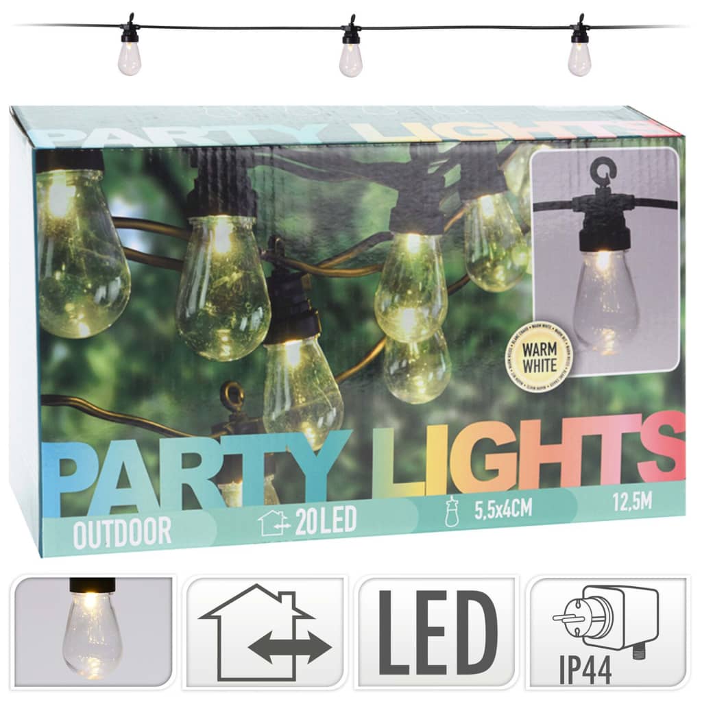 ProGarden Set de iluminat pentru petreceri cu LED, 20 lămpi, 12 V Lando - Lando