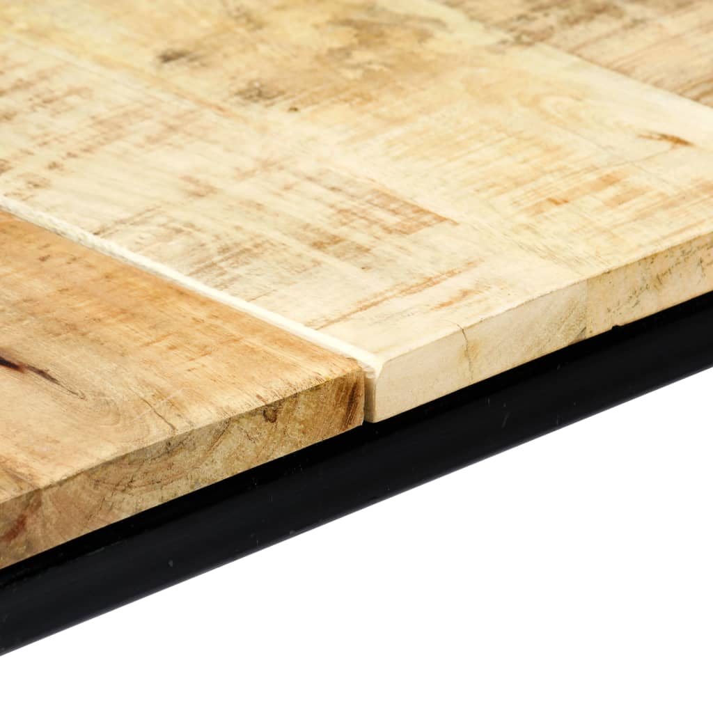 Masă de bucătărie, 140 x 70 x 75 cm, lemn masiv de mango brut - Lando
