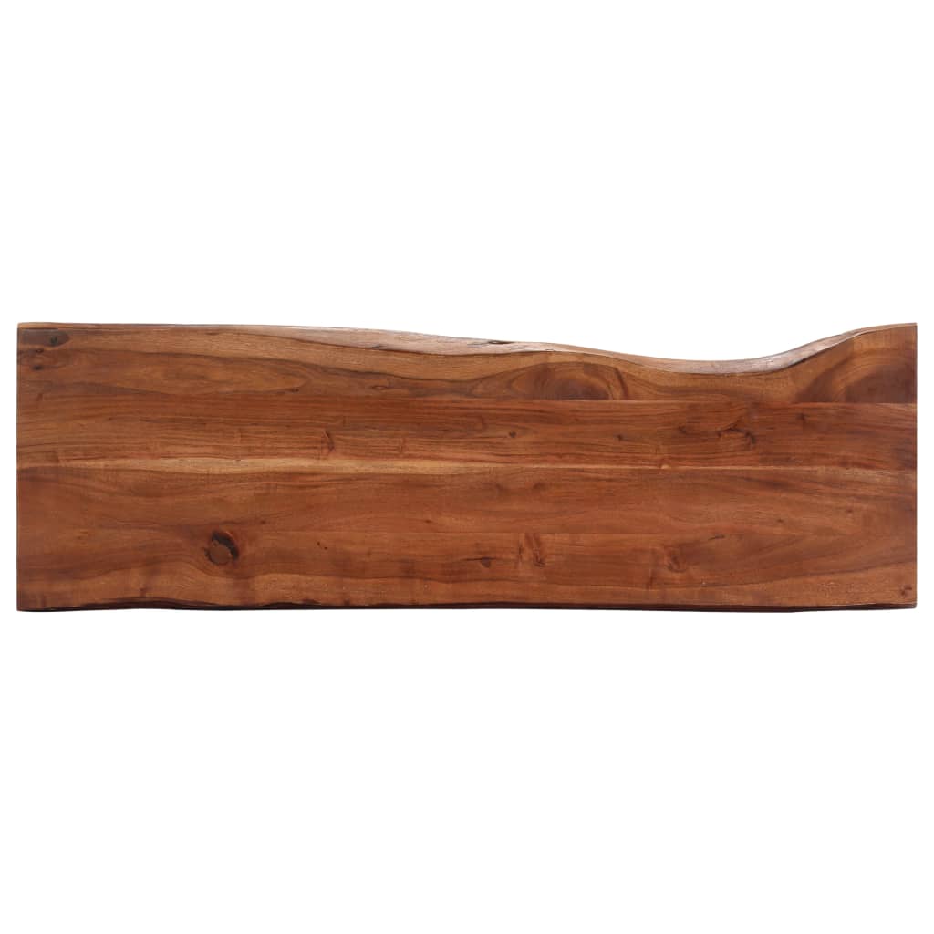 Masă consolă, 115x35x76 cm, lemn masiv de acacia și fier Lando - Lando