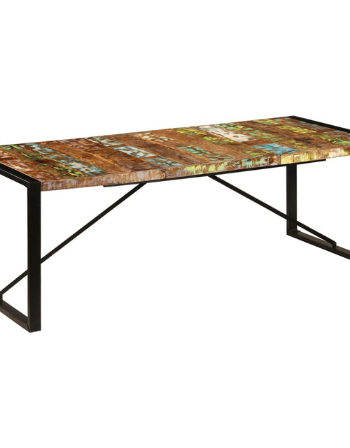 Încărcați imaginea în vizualizatorul Galerie, Masă de bucătărie, 220 x 100 x 75 cm, lemn masiv reciclat - Lando
