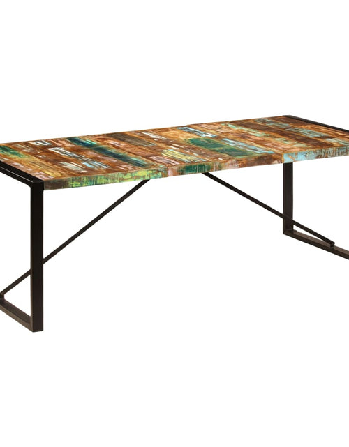 Загрузите изображение в средство просмотра галереи, Masă de bucătărie, 220 x 100 x 75 cm, lemn masiv reciclat - Lando
