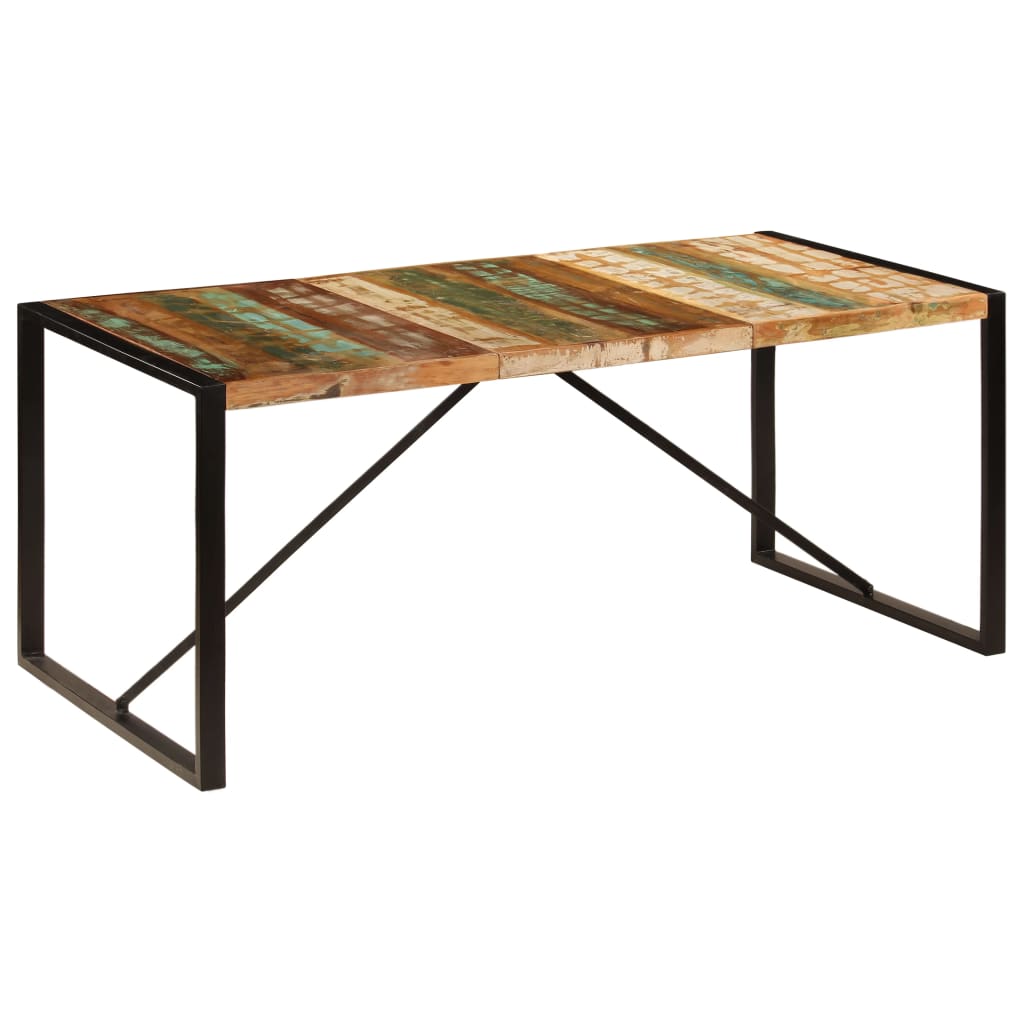Masă de bucătărie, 180 x 90 x 75 cm, lemn masiv reciclat - Lando