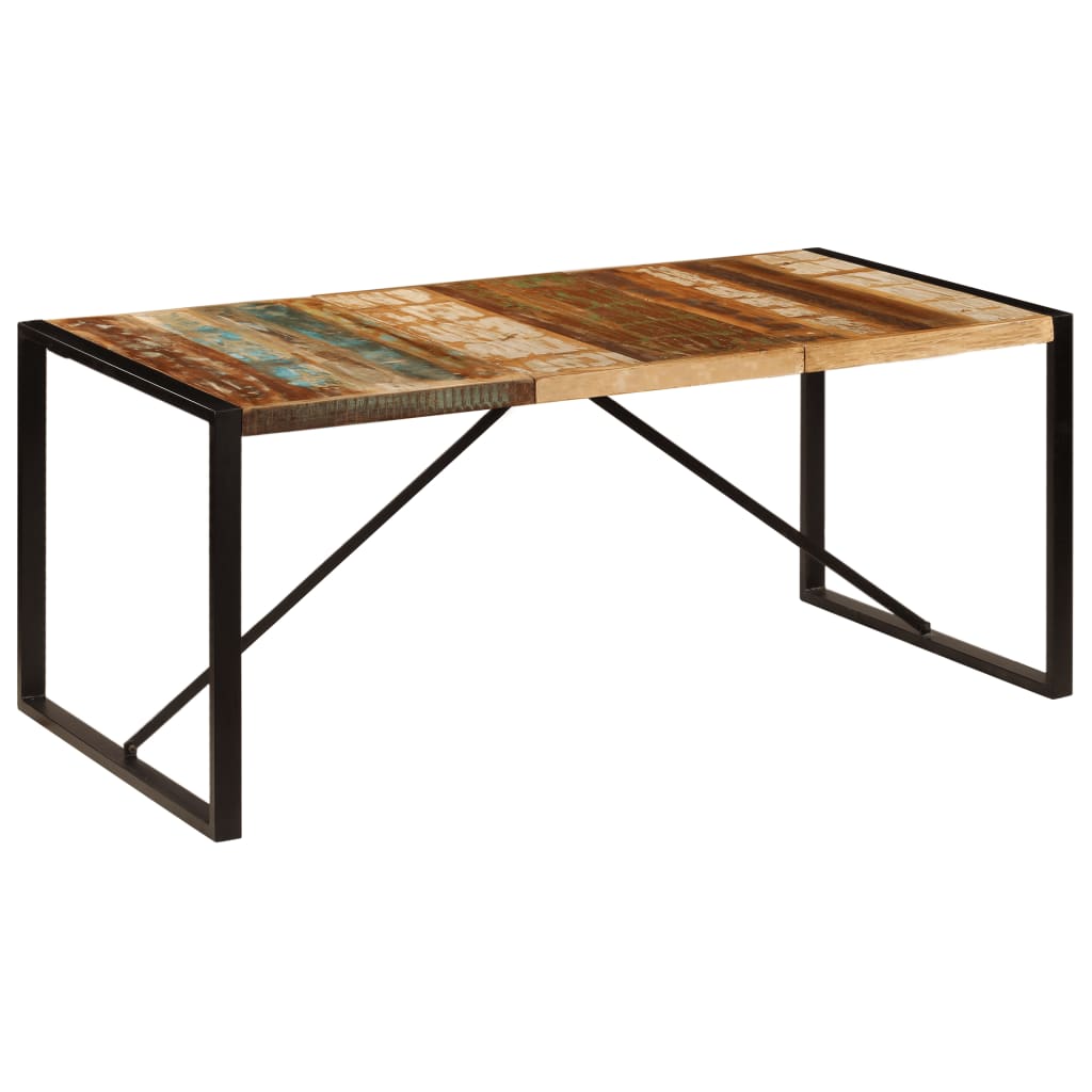 Masă de bucătărie, 180 x 90 x 75 cm, lemn masiv reciclat - Lando