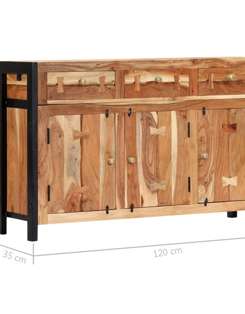 Загрузите изображение в средство просмотра галереи, Servantă, 120 x 35 x 75 cm, lemn masiv de acacia - Lando
