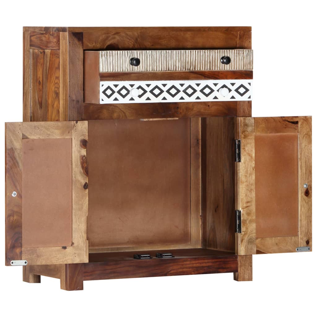 Dulap lateral, 60 x 30 x 75 cm, lemn masiv de sheesham - Lando