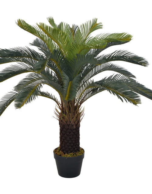 Загрузите изображение в средство просмотра галереи, Plantă artificială palmier cycas cu ghiveci, verde, 90 cm Lando - Lando
