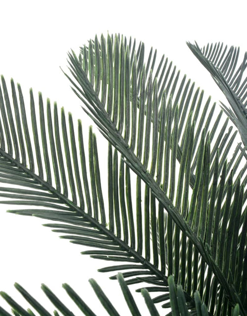 Încărcați imaginea în vizualizatorul Galerie, Plantă artificială palmier cycas cu ghiveci, verde, 125 cm - Lando
