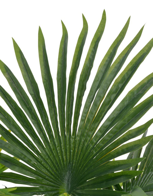 Încărcați imaginea în vizualizatorul Galerie, Plantă artificială palmier cu ghiveci, verde, 70 cm Lando - Lando
