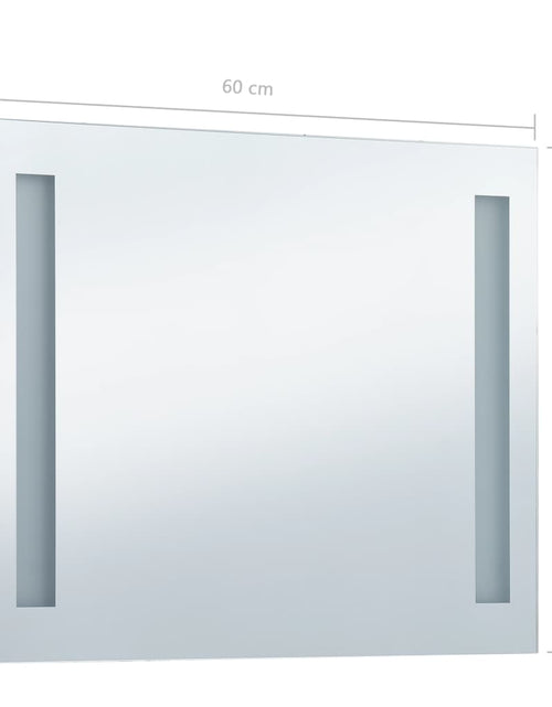 Încărcați imaginea în vizualizatorul Galerie, Oglindă de perete de baie cu LED, 60 x 50 cm Lando - Lando
