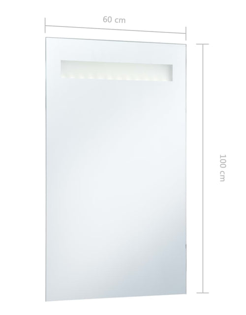 Încărcați imaginea în vizualizatorul Galerie, Oglindă cu LED de perete de baie, 60 x 100 cm Lando - Lando

