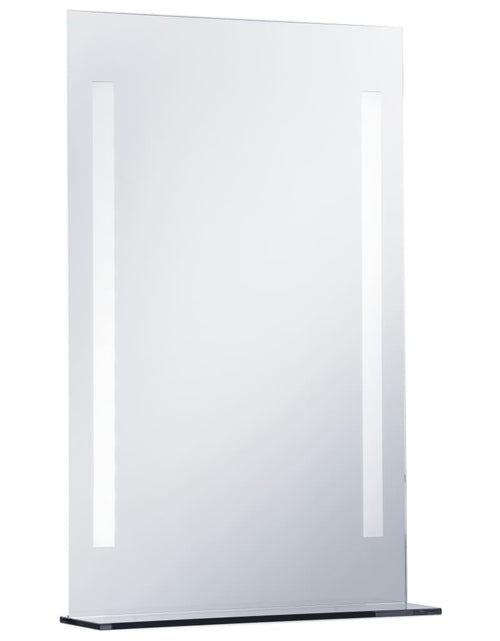Загрузите изображение в средство просмотра галереи, Oglindă cu LED de perete pentru baie cu raft, 60 x 80 cm Lando - Lando
