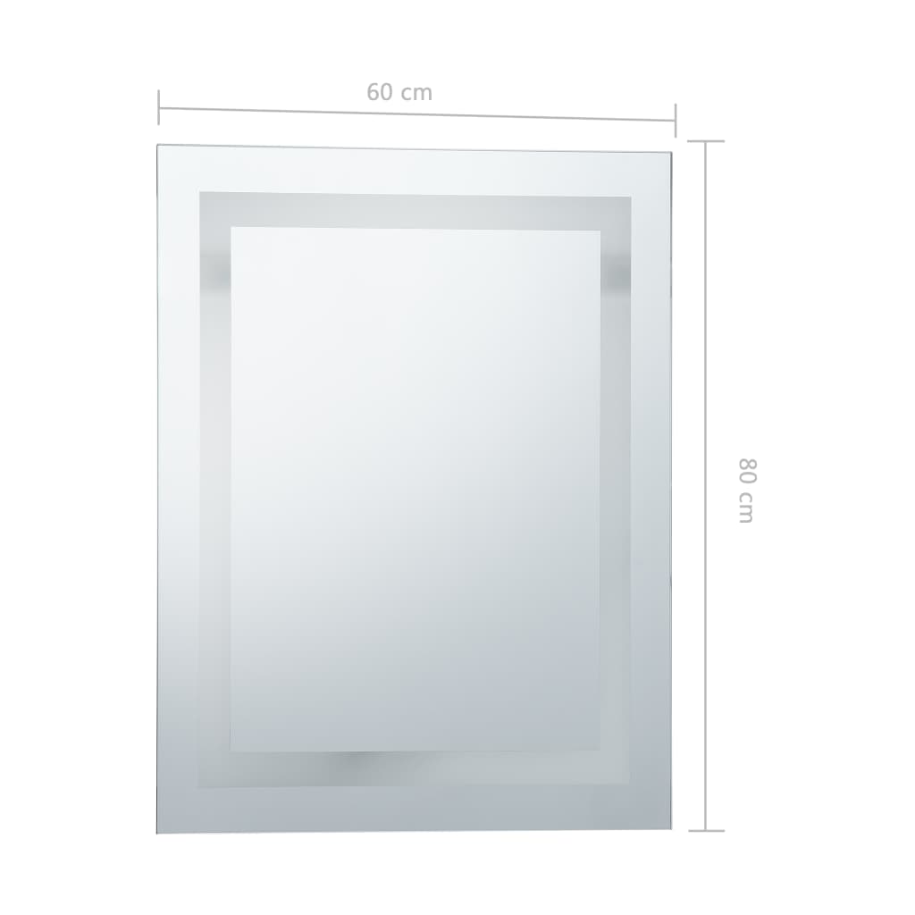 Oglindă cu LED de baie cu senzor tactil, 60 x 80 cm Lando - Lando