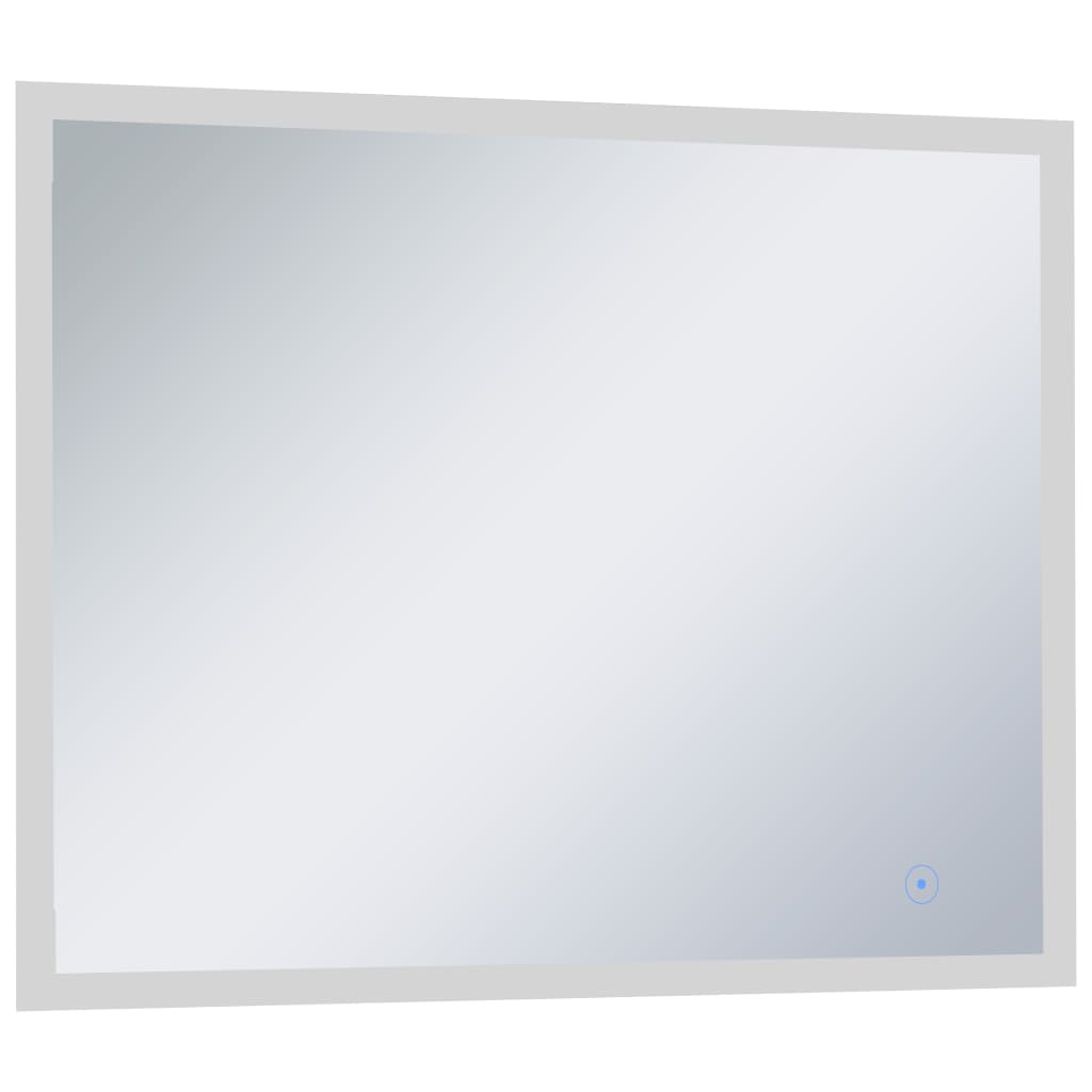 Oglindă cu LED de perete de baie cu senzor tactil, 80 x 60 cm Lando - Lando
