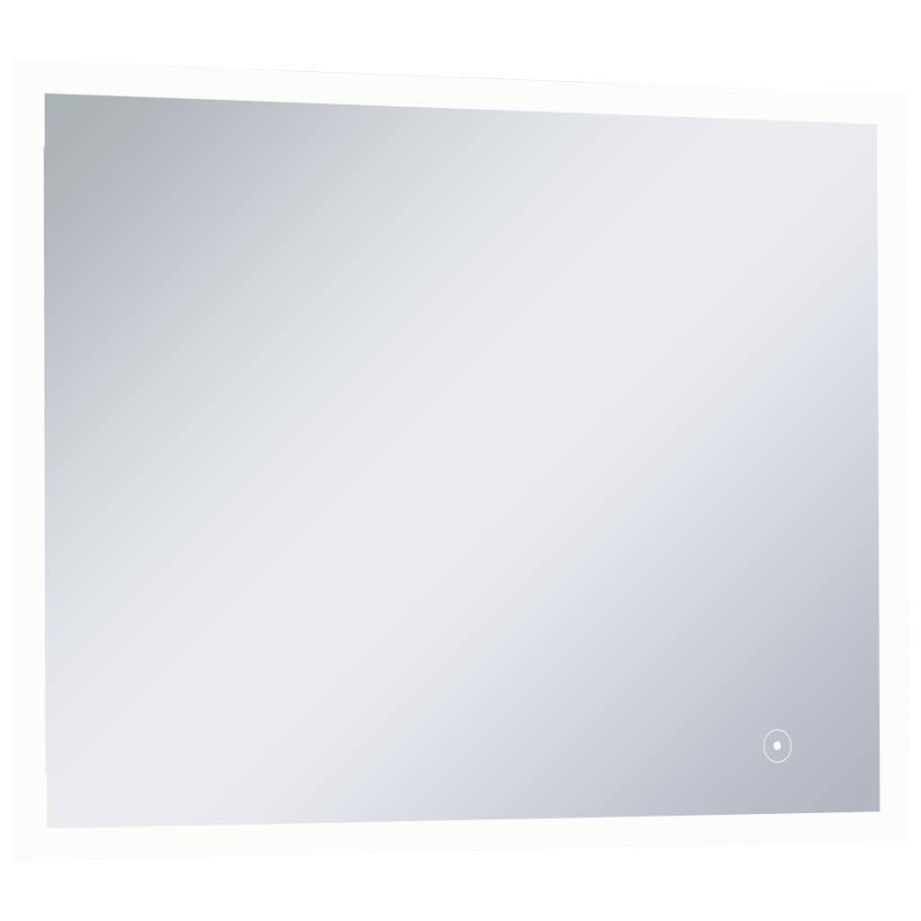 Oglindă cu LED de perete de baie cu senzor tactil, 80 x 60 cm Lando - Lando