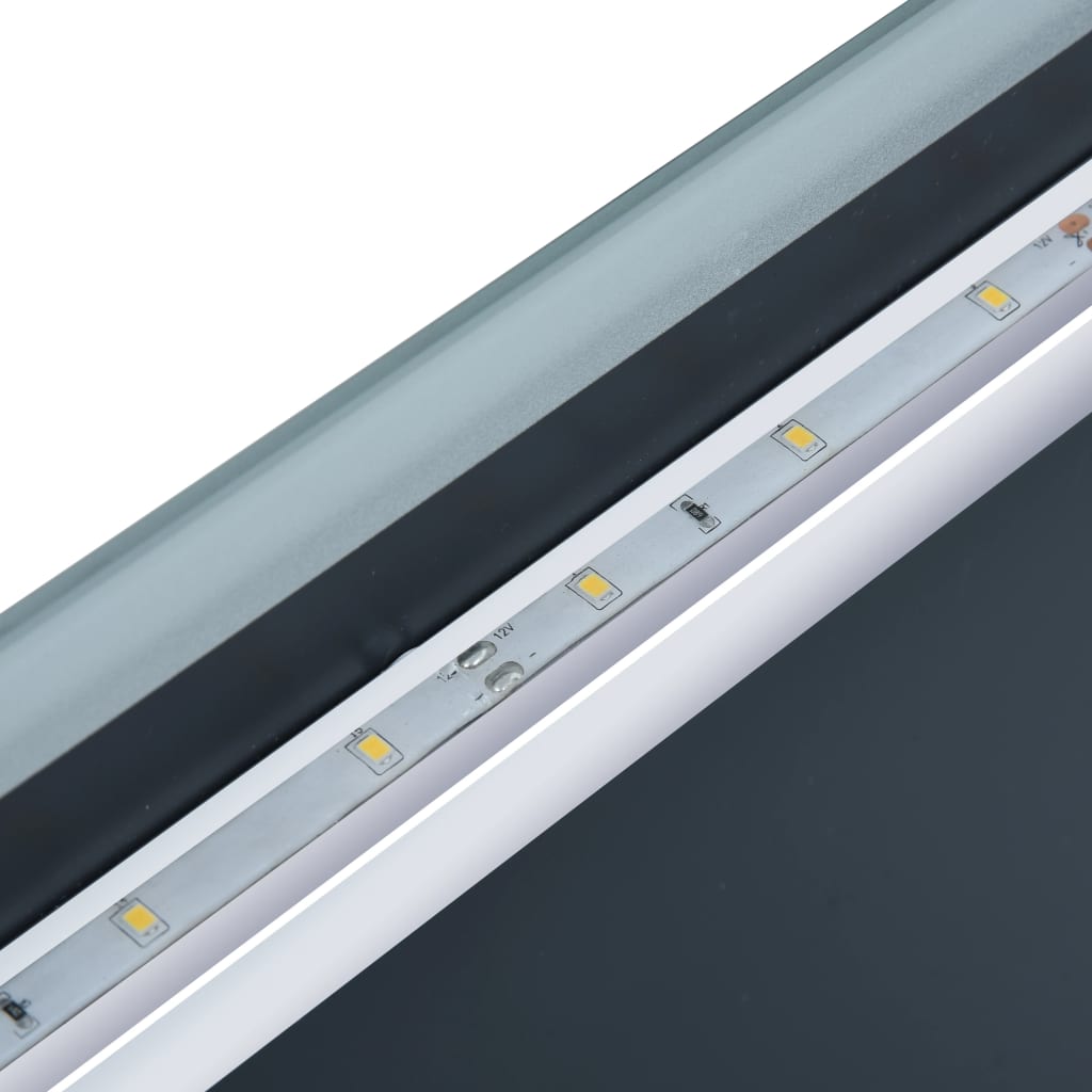 Oglindă cu LED de perete de baie cu senzor tactil, 80 x 60 cm Lando - Lando